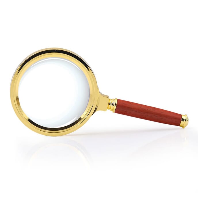 antique style magnifying glass