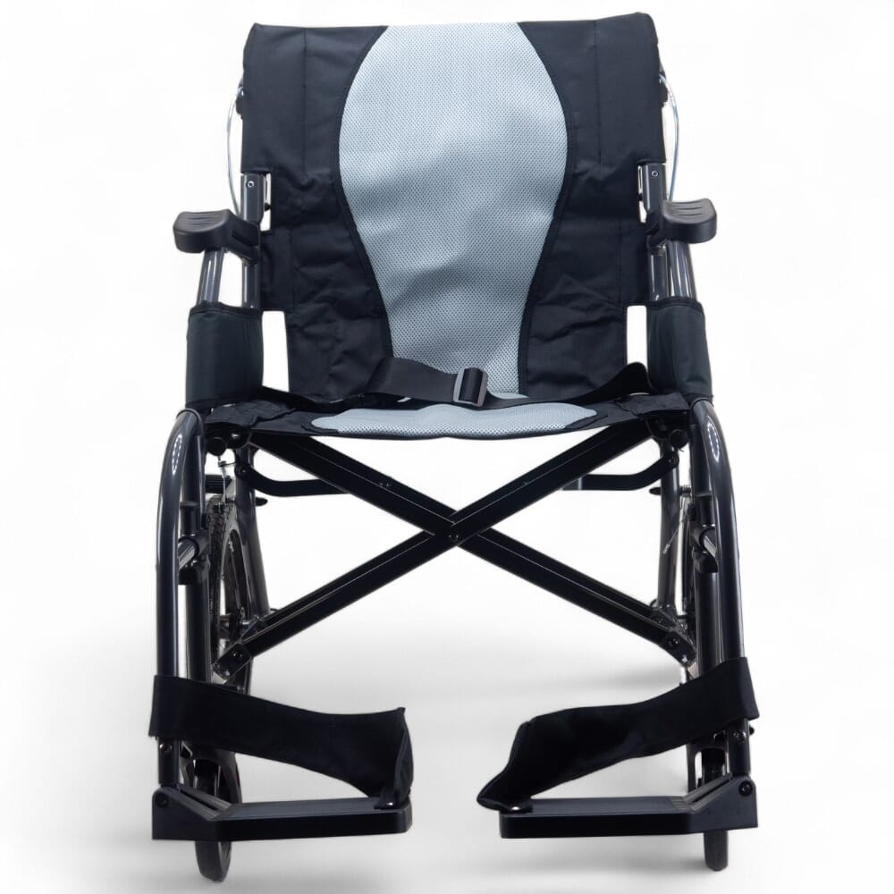 apollo lightweight attendant propelled wheelchair front