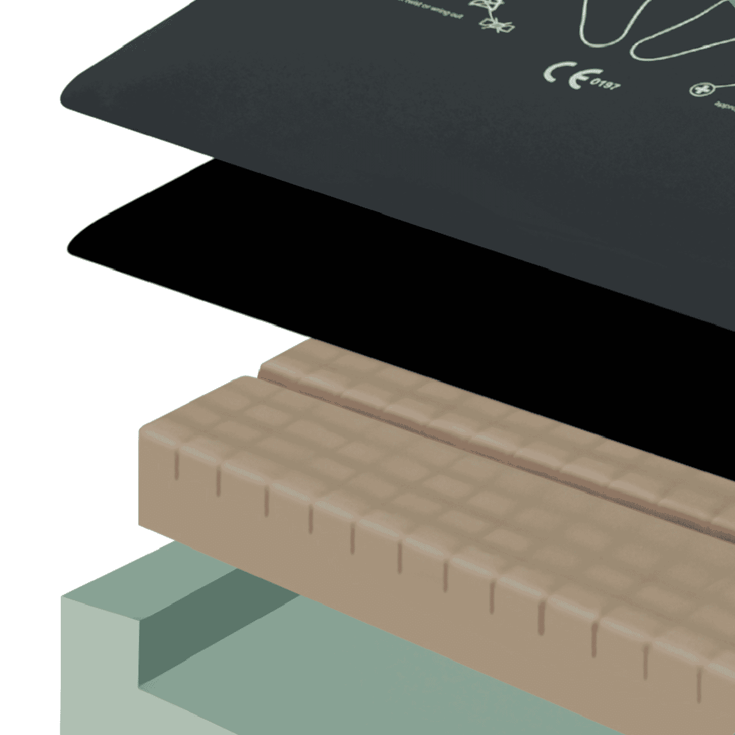 apollo morpheus air zero bariatric hybrid mattress layers