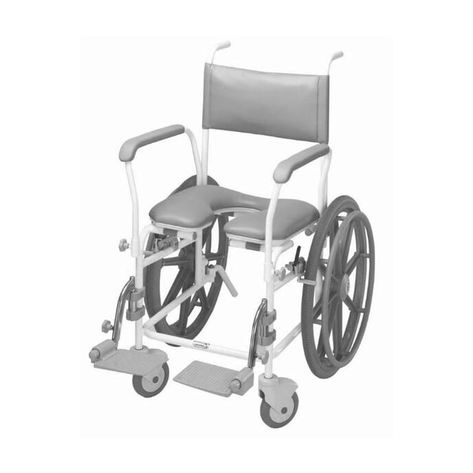 aquamaster _a11_ self propelled shower commode chair