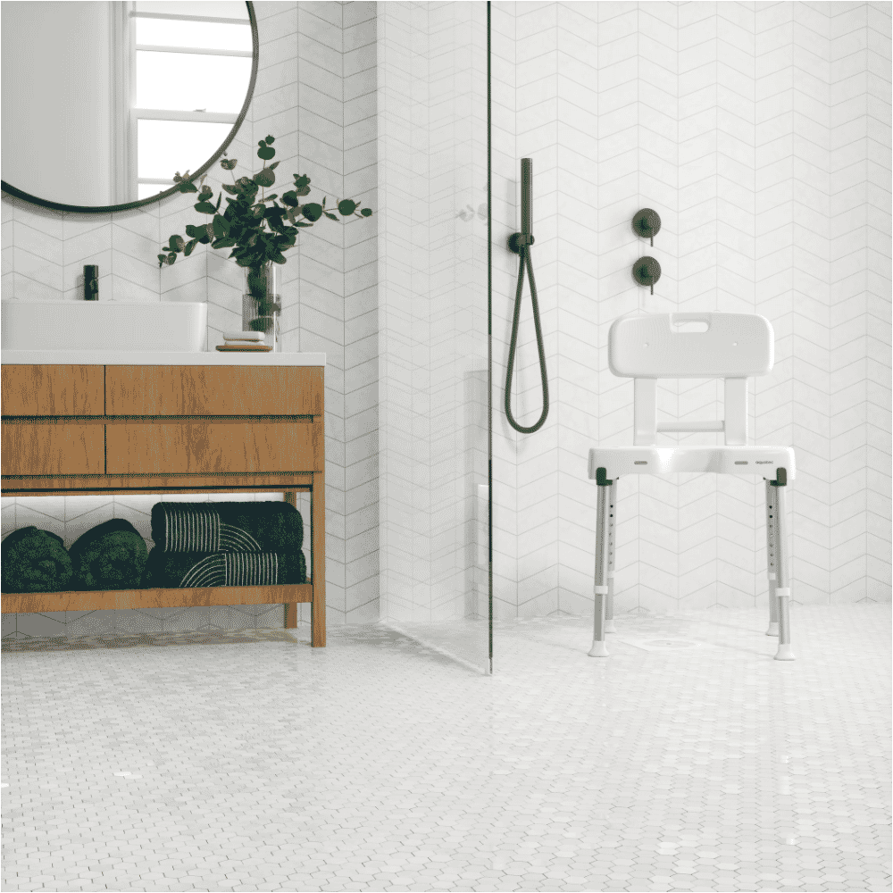 aquatec pure isla shower chair with backrest lifestyle
