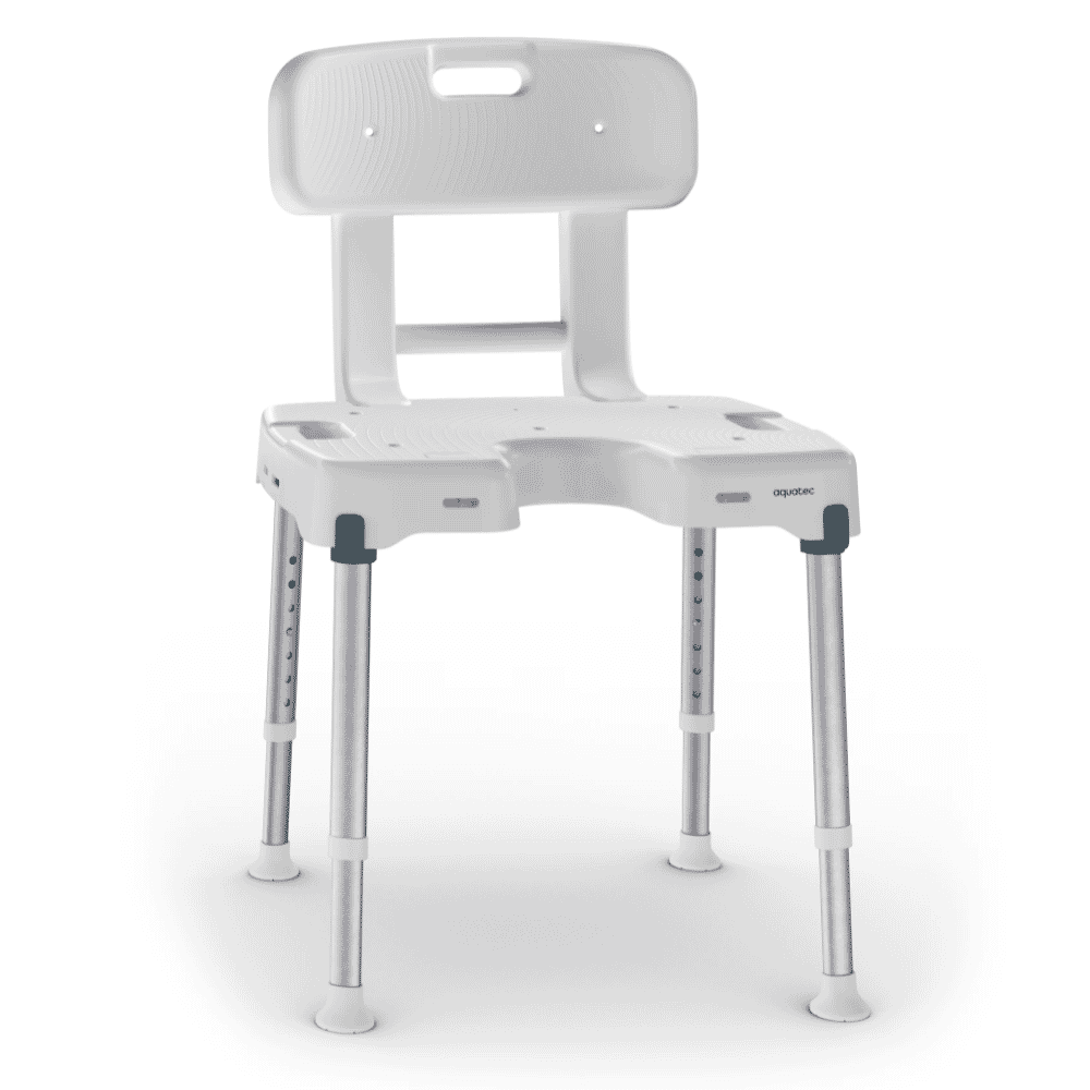 aquatec pure isla shower chair with backrest