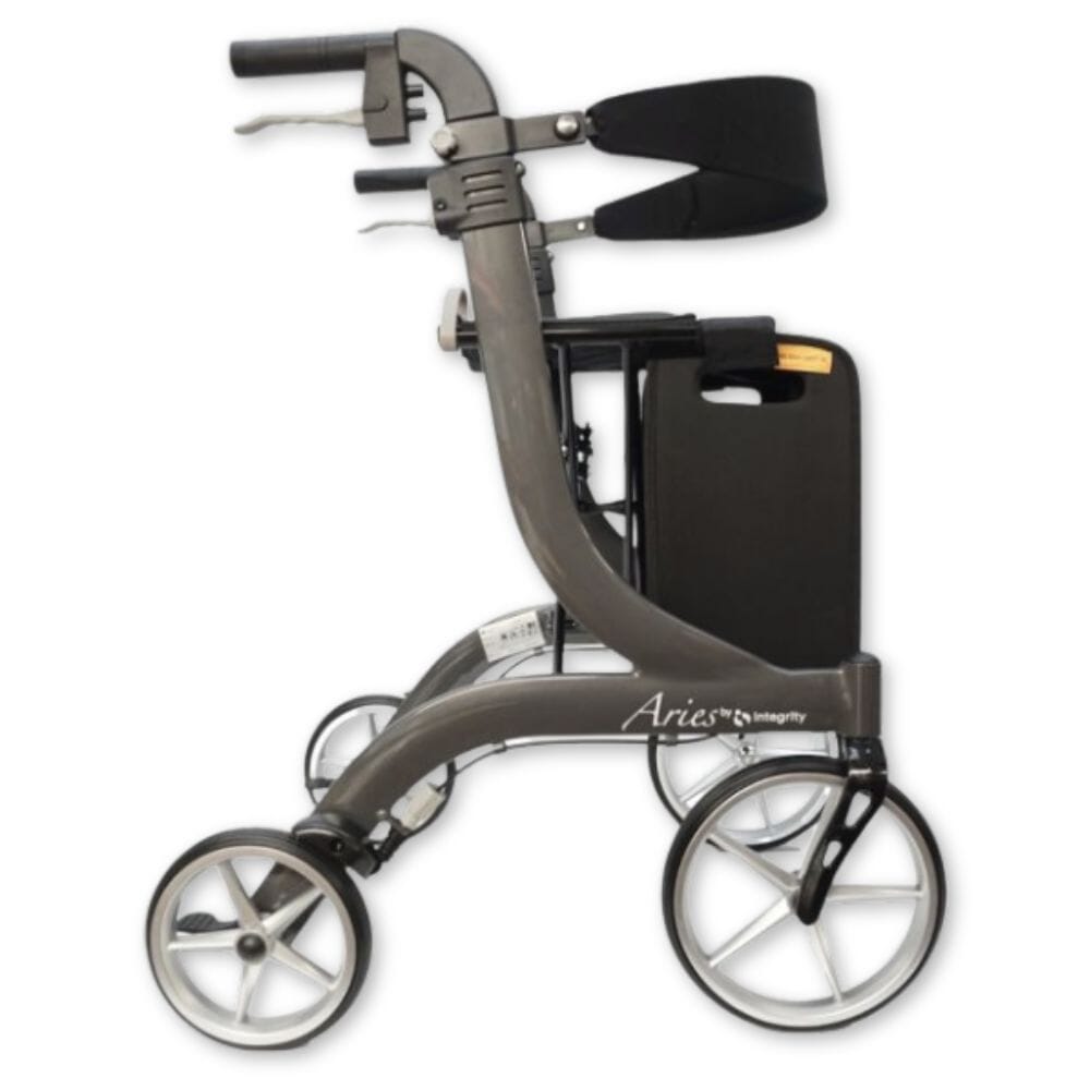aries deluxe rollator side