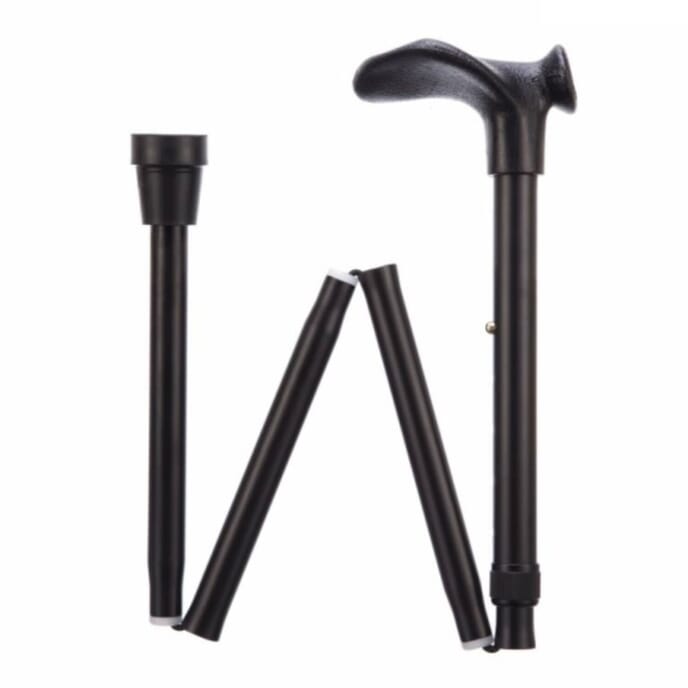 arthritic grip folding walking stick left handed