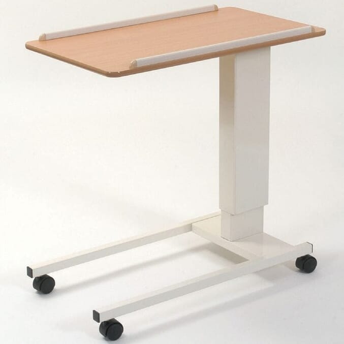 assisted lift overbed chair table