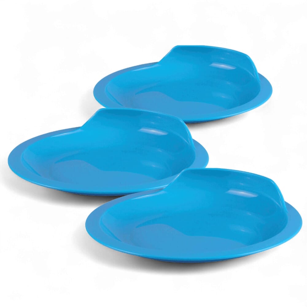 assisted living plate blue pack of 3