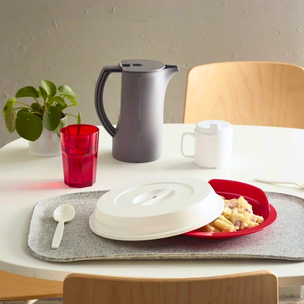 assisted living plate plate cover white lifestyle