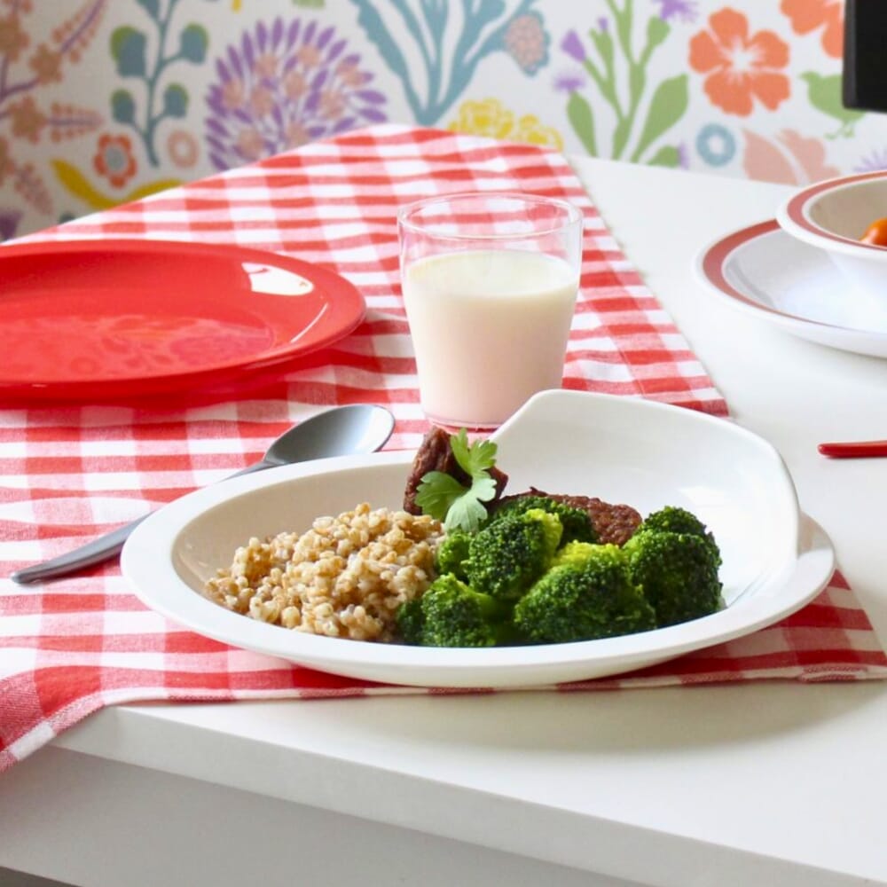 assisted living plate white lifestyle