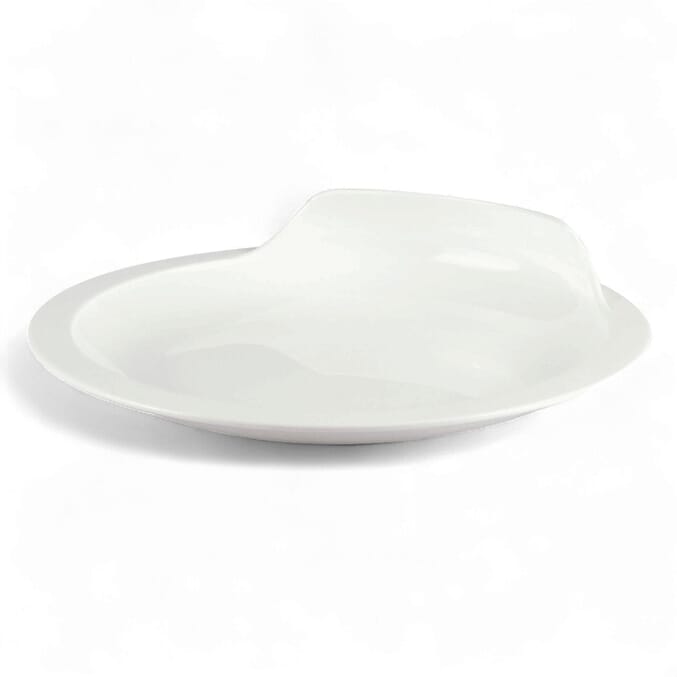 assisted living plate white