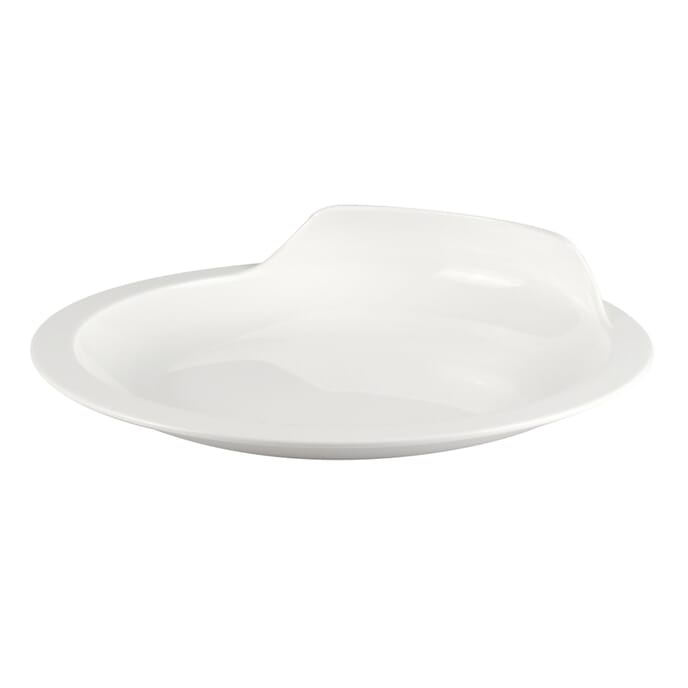 assisted living plate white