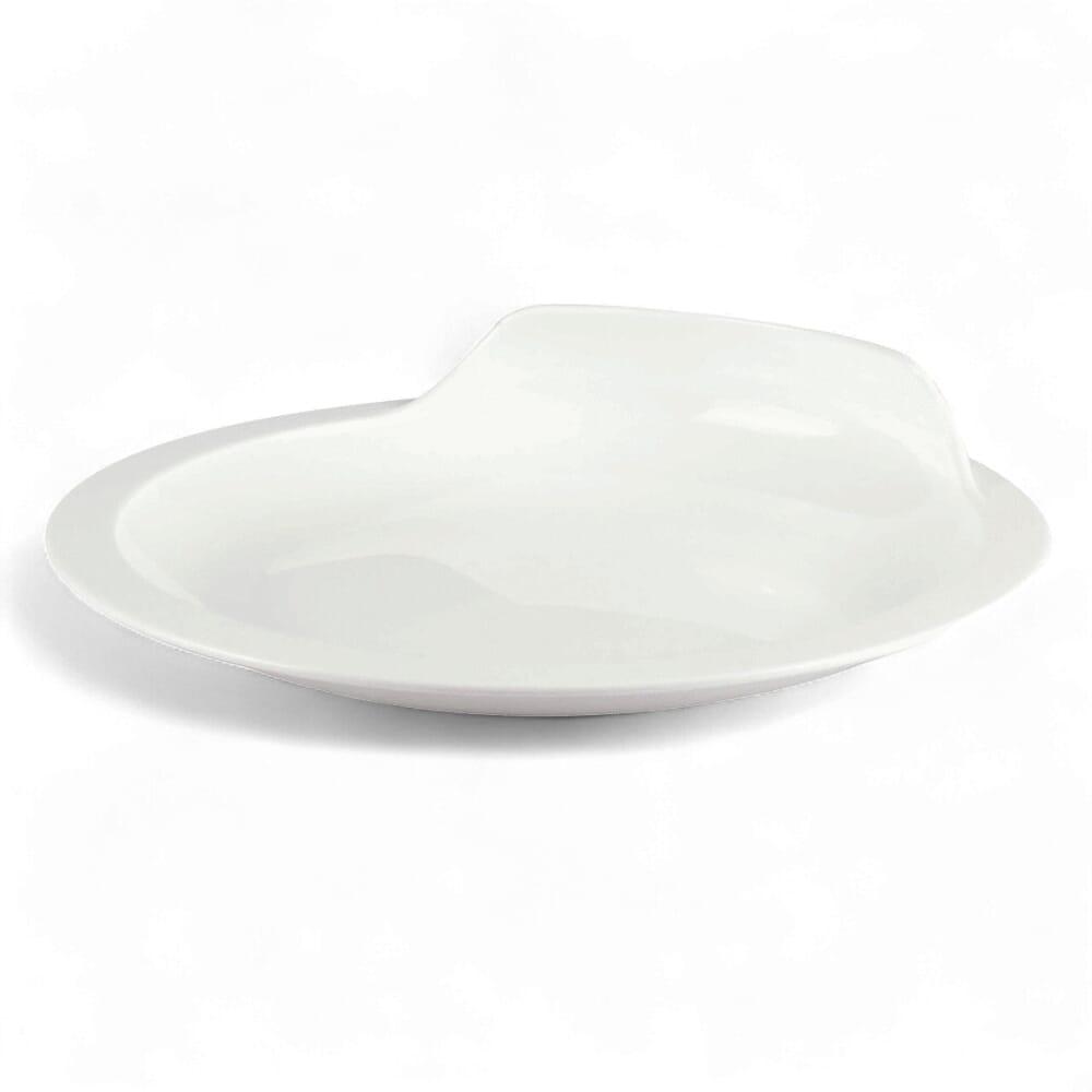 assisted living plate white