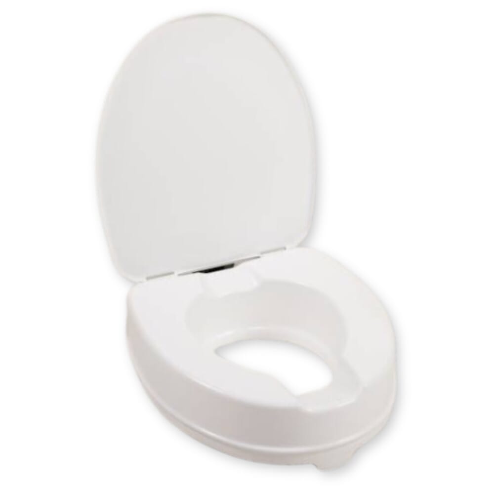 atlantis raised toilet seat 10cm with lid