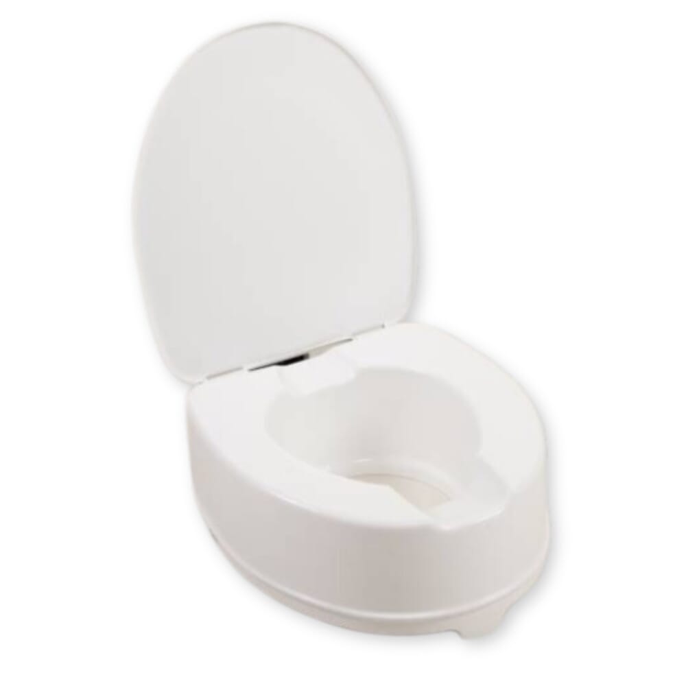 View Atlantis Raised Toilet Seat 15cm with lid information