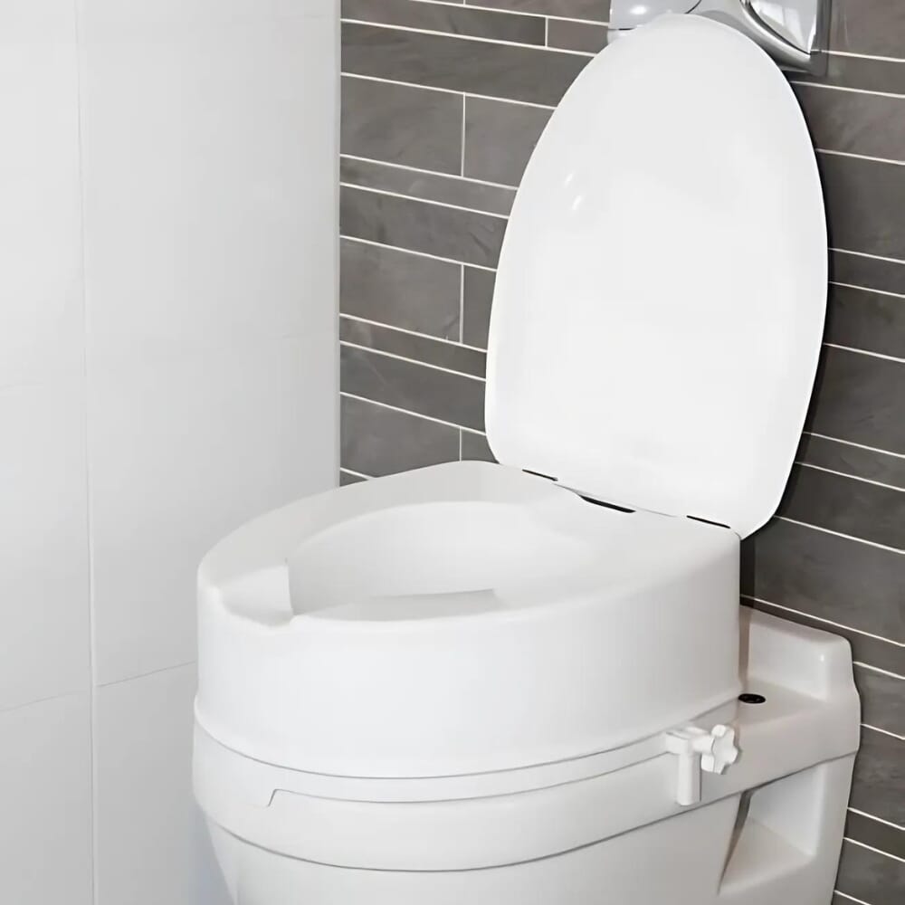 View Atlantis Raised Toilet Seat 15cm with lid information