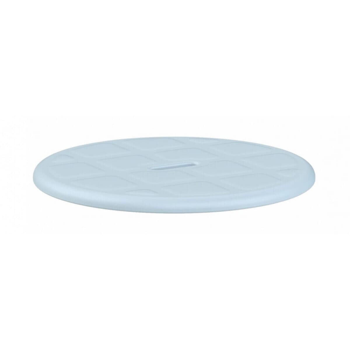 atlantis round shower stool optional light blue cushion