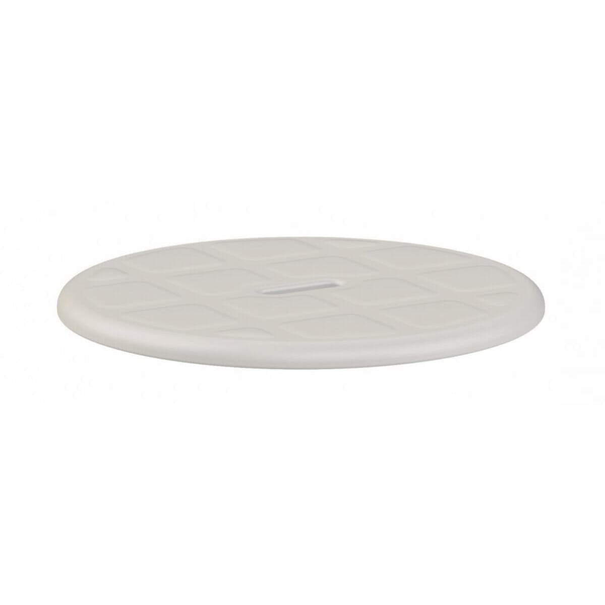 atlantis round shower stool optional light grey cushion