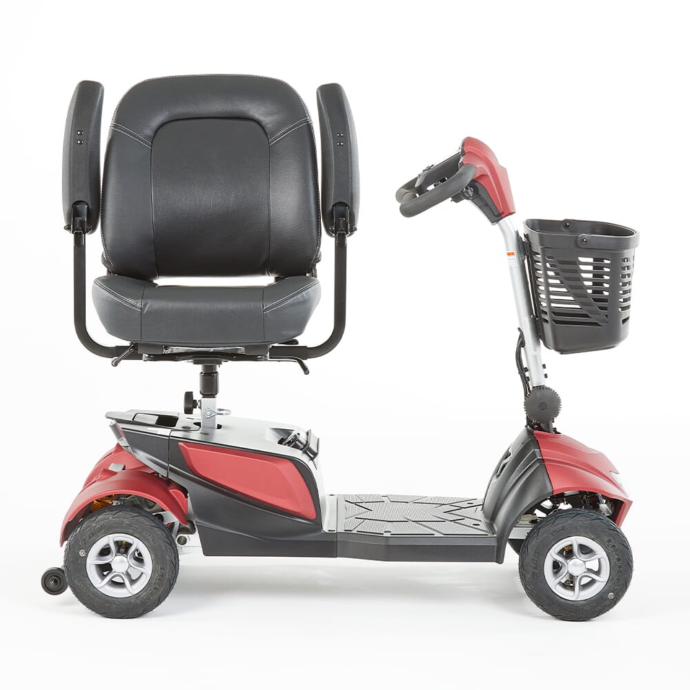 aura scooter crimson side seat and arms