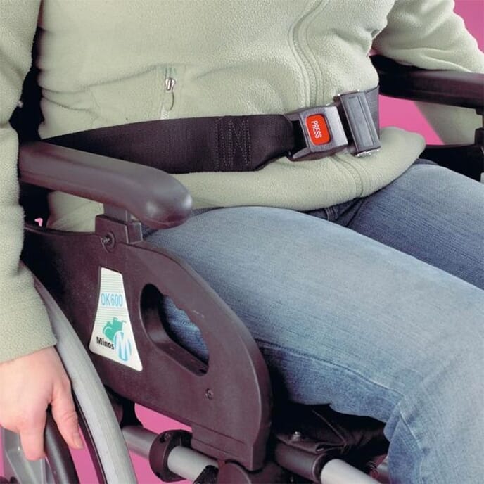 auto buckle wheelchair belts