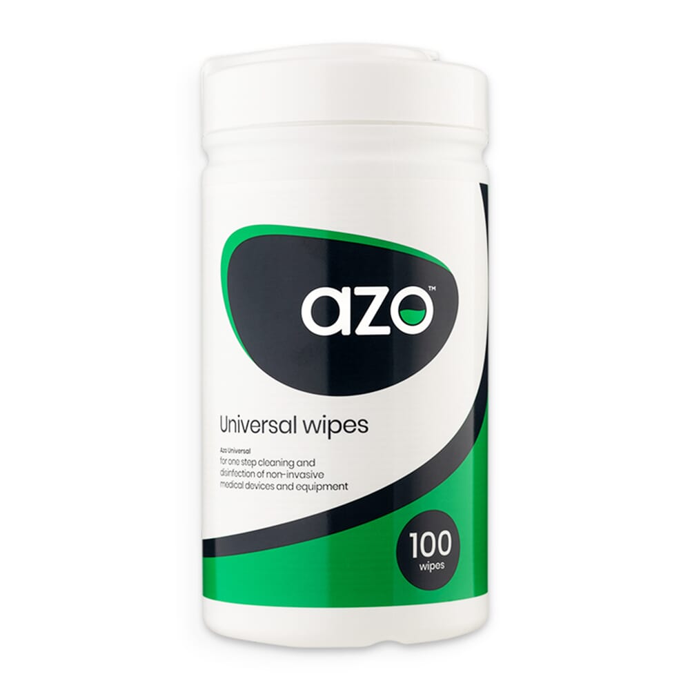 View Azo Universal Cleaning Disinfectant Wipes Tub of 100 wipes information