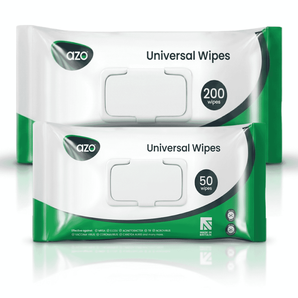 Azo Universal Plus Cleaning and Disinfectant Wipes