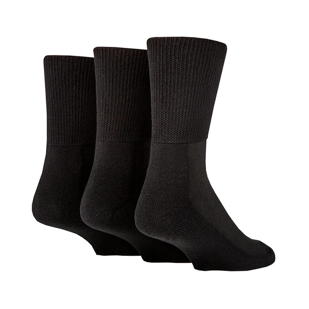 bamboo diabetic socks 3 pairs size 12 14 black