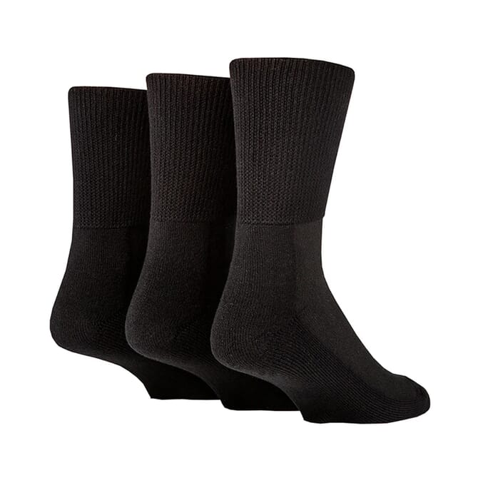 bamboo diabetic socks 3 pairs size 6 8 5 black