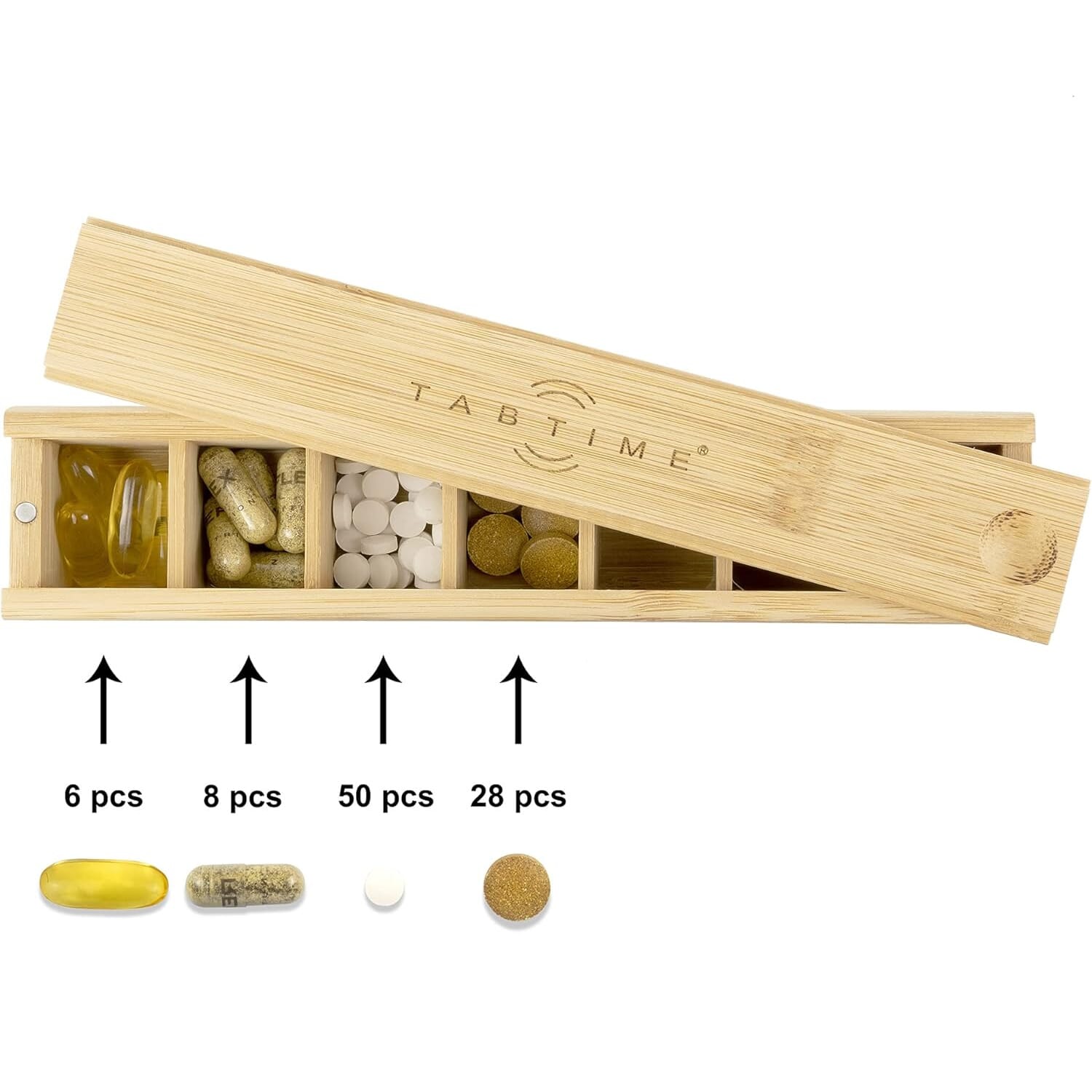 bamboo weekly pill box number of pills