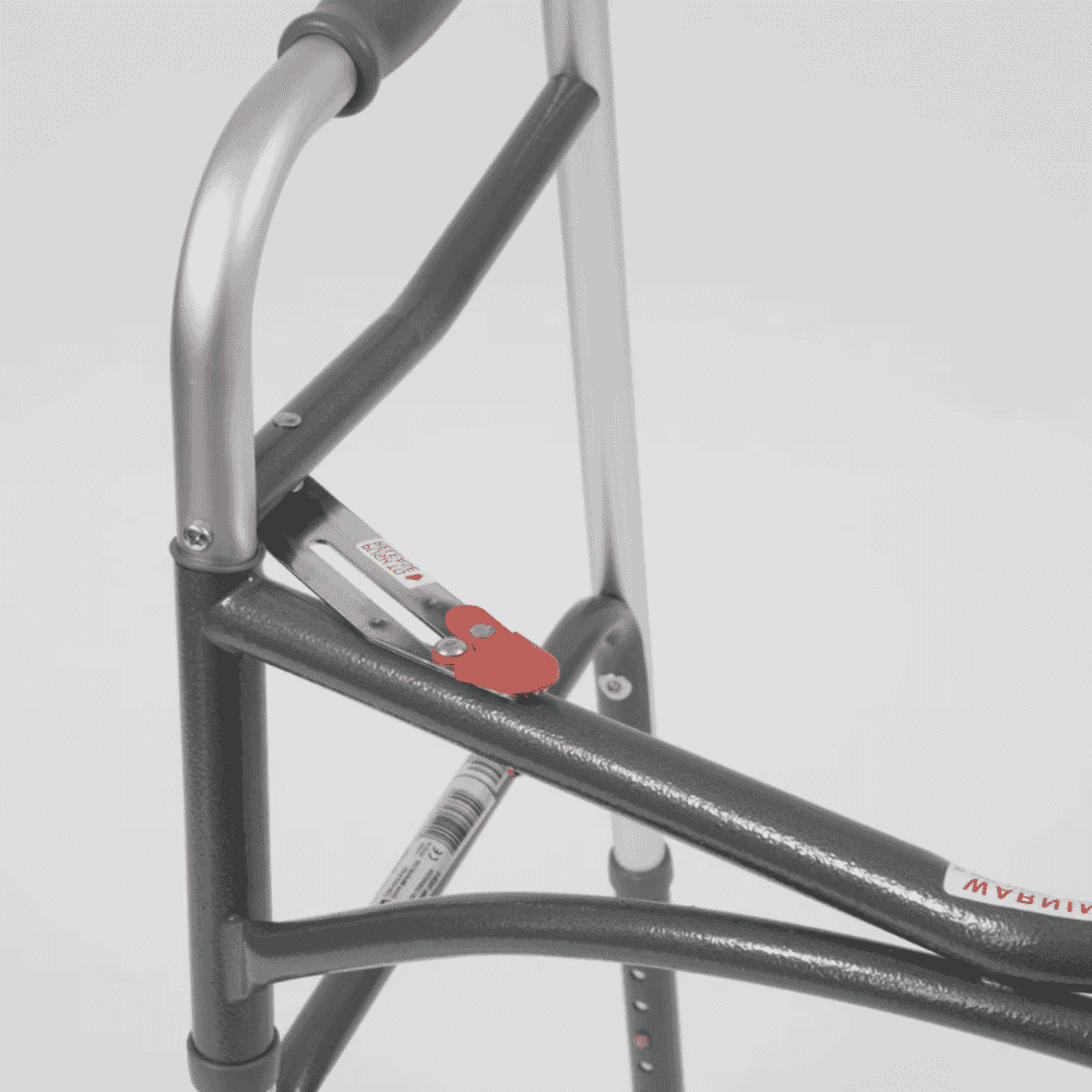 bariatric heavy duty folding walking frame lock