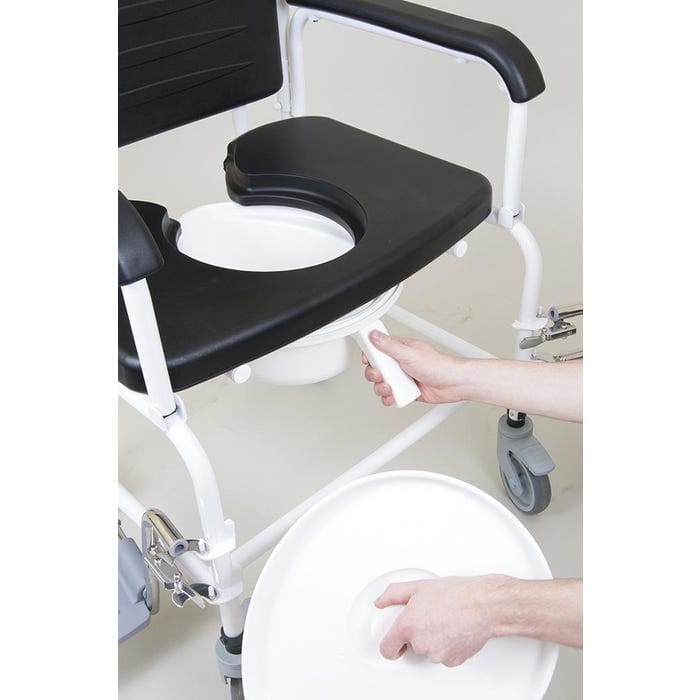 bariatric mobile commode pan