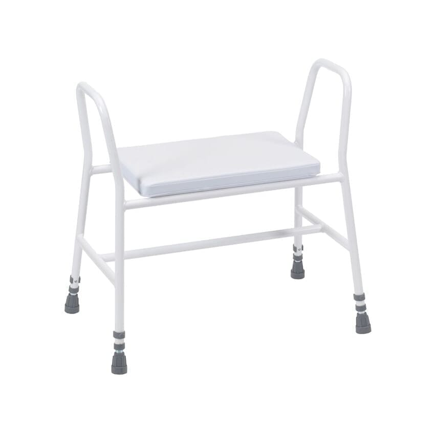 View Bariatric Perching Kitchen Stool Stool with Tubular Armrests information