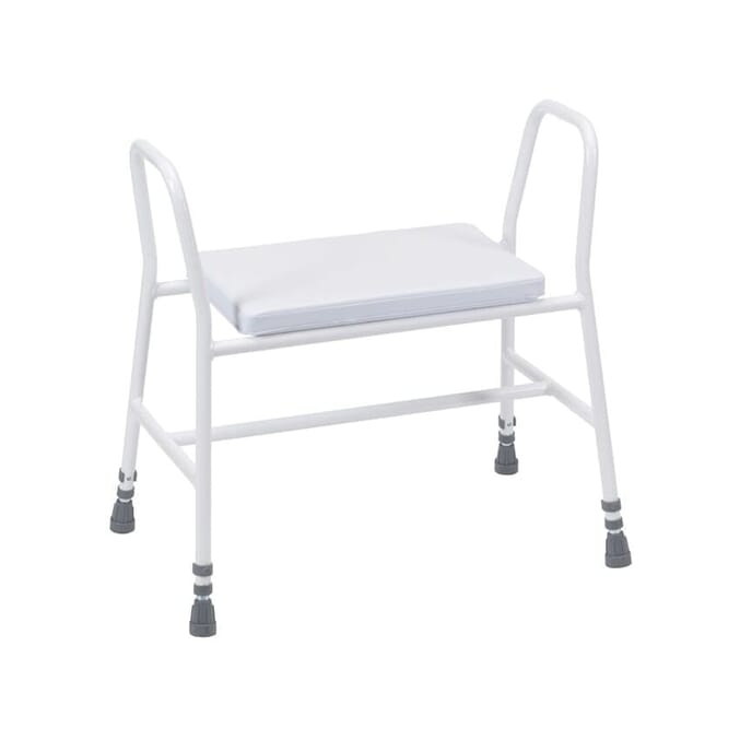 bariatric perching kitchen stool with armrests