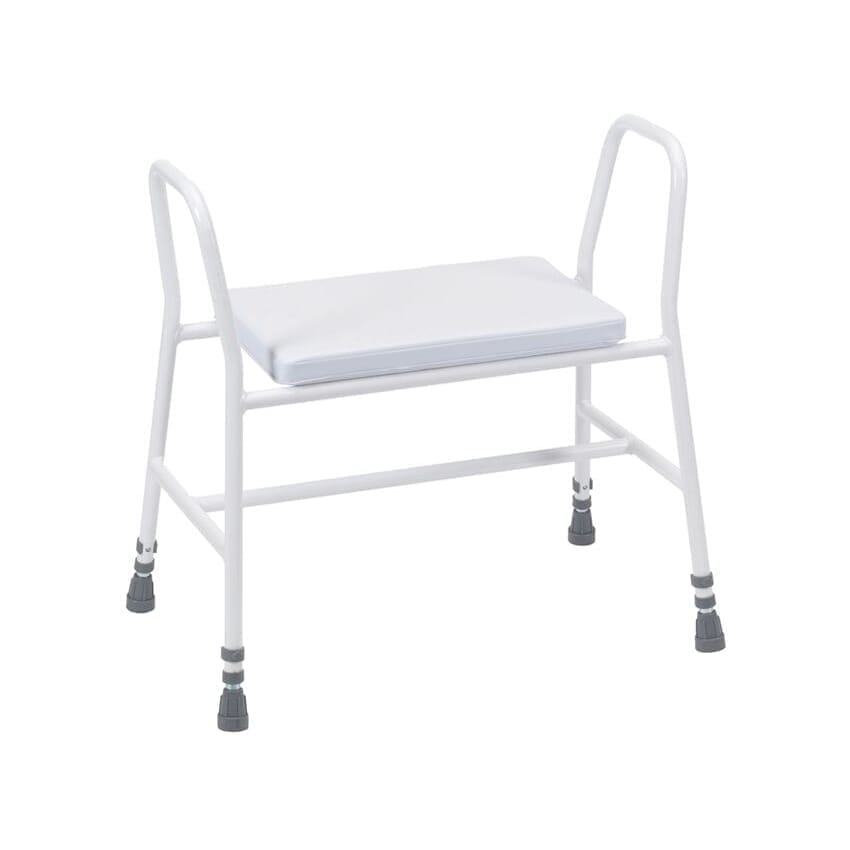 bariatric perching kitchen stool with armrests