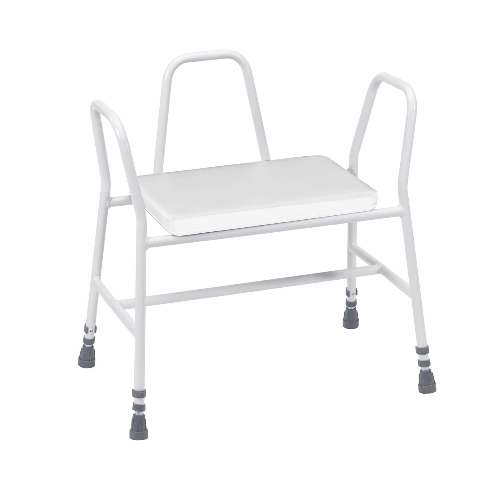 View Bariatric Perching Kitchen Stool Stool with Tubular Armrests and Back information
