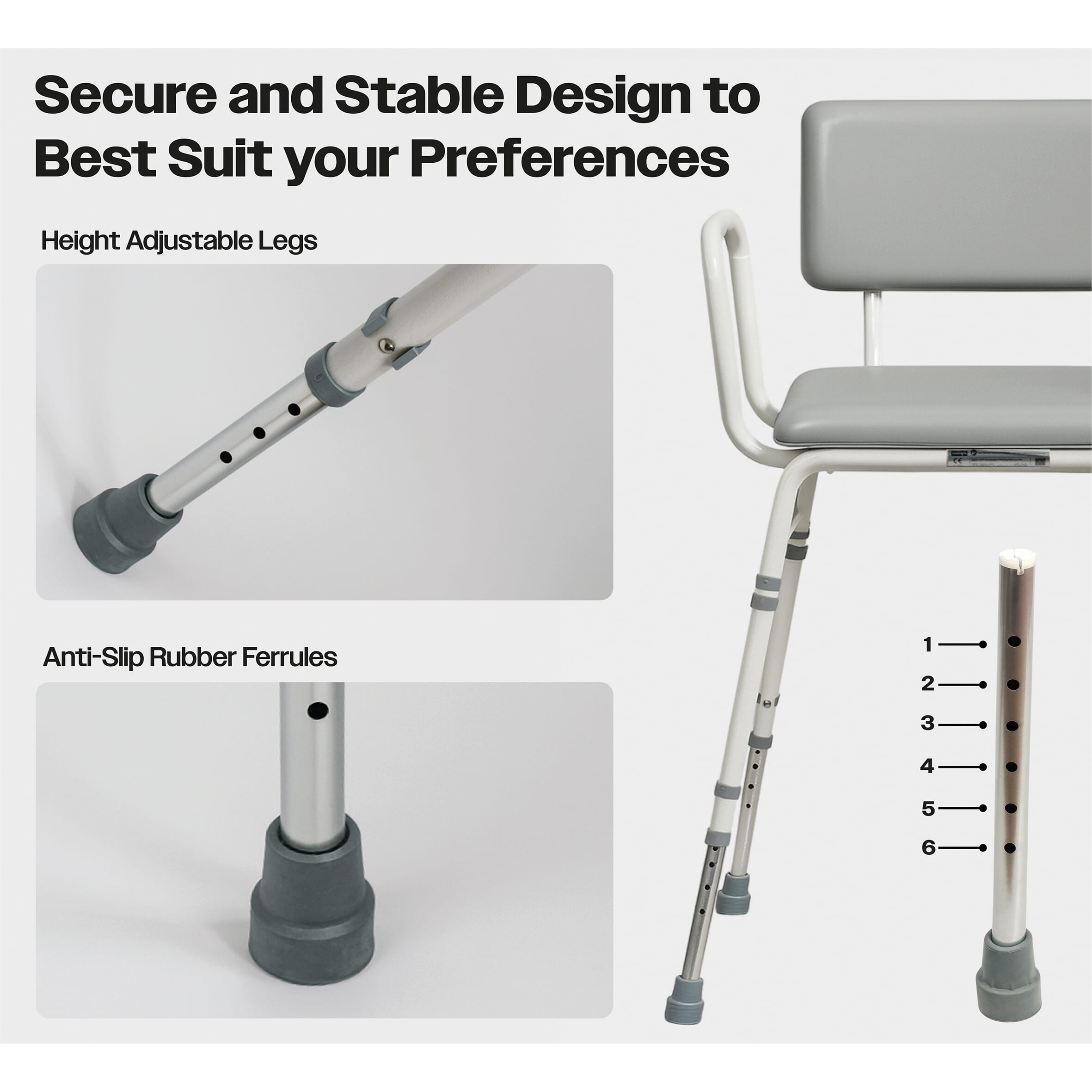 bariatric perching stool flat packed 7