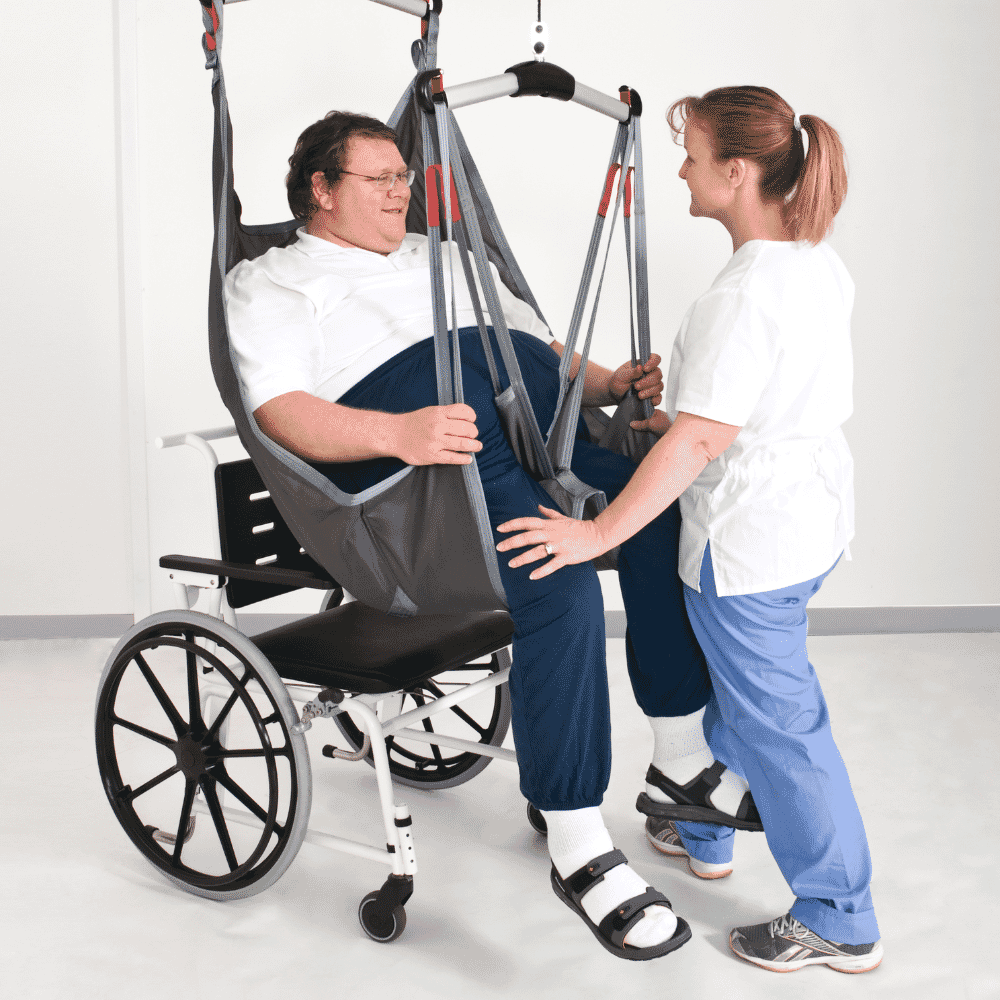 bariatric sling in use