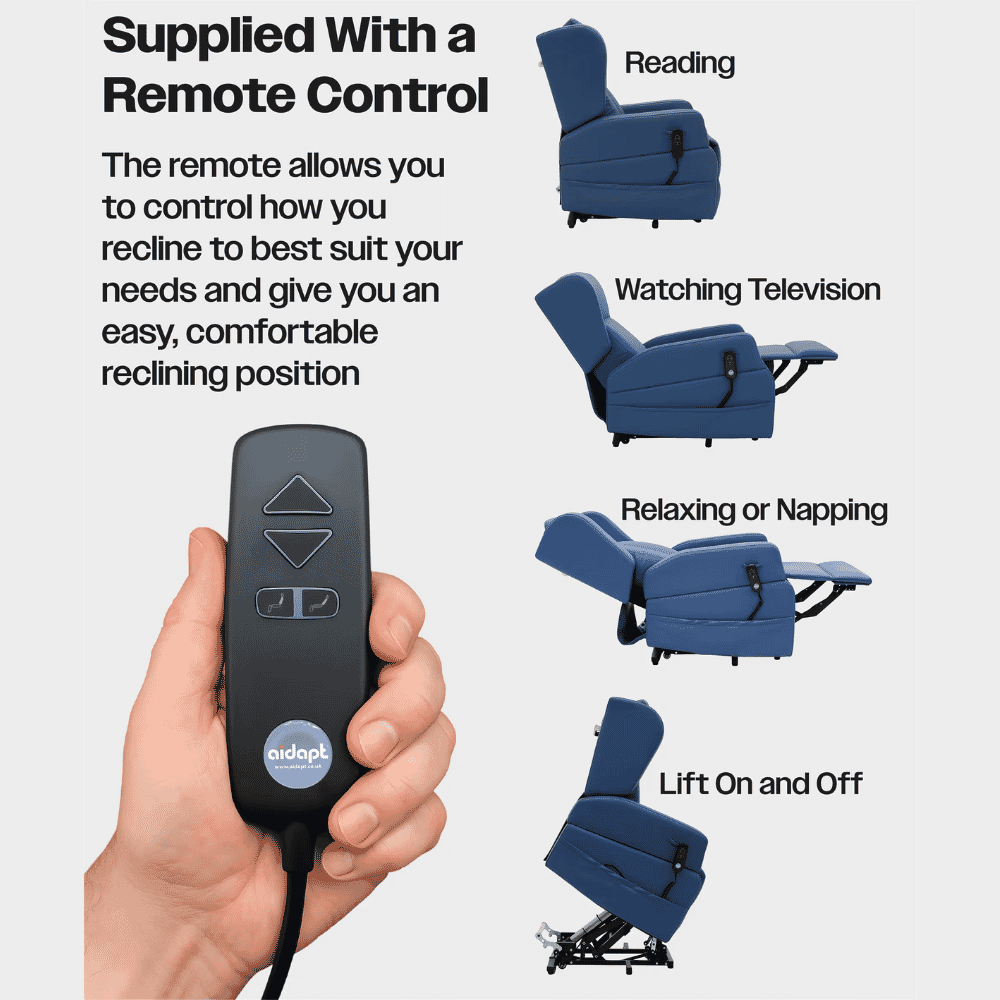 barrowfield dual motor riser recliner chair control
