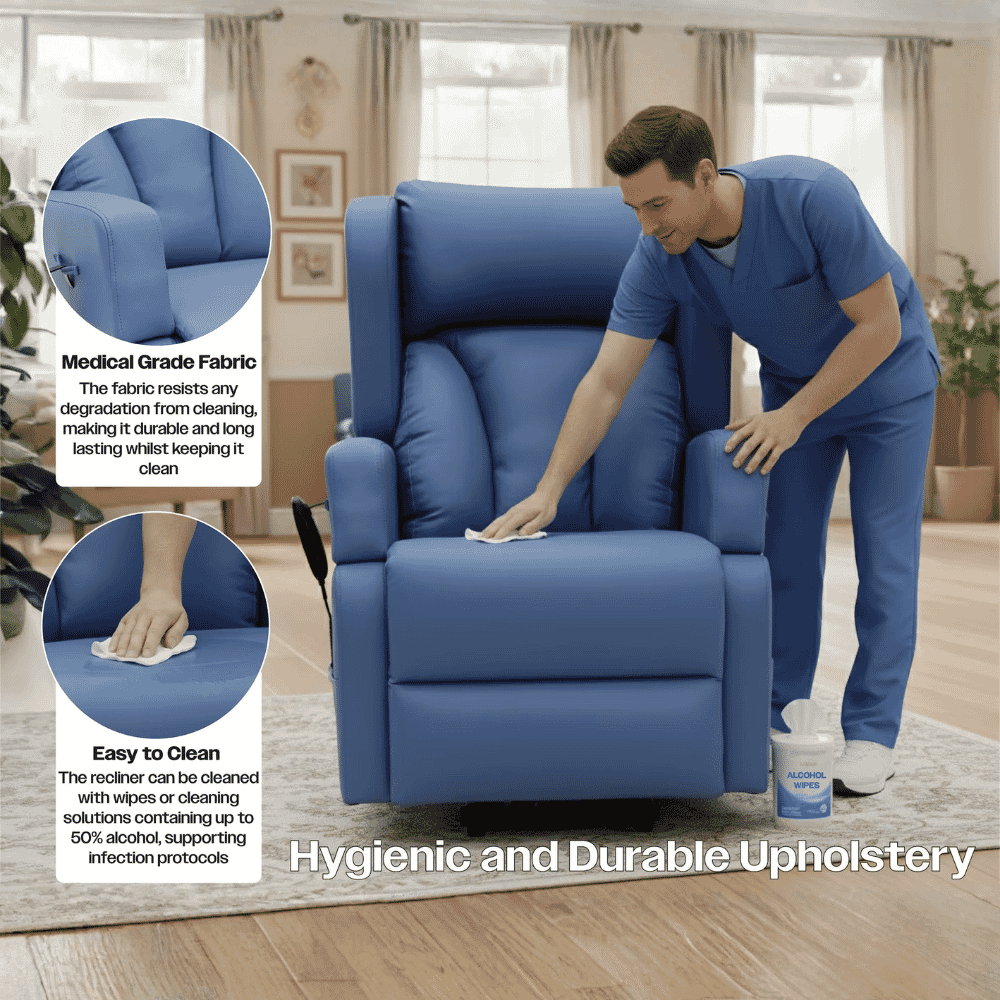 barrowfield dual motor riser recliner chair easy to clean