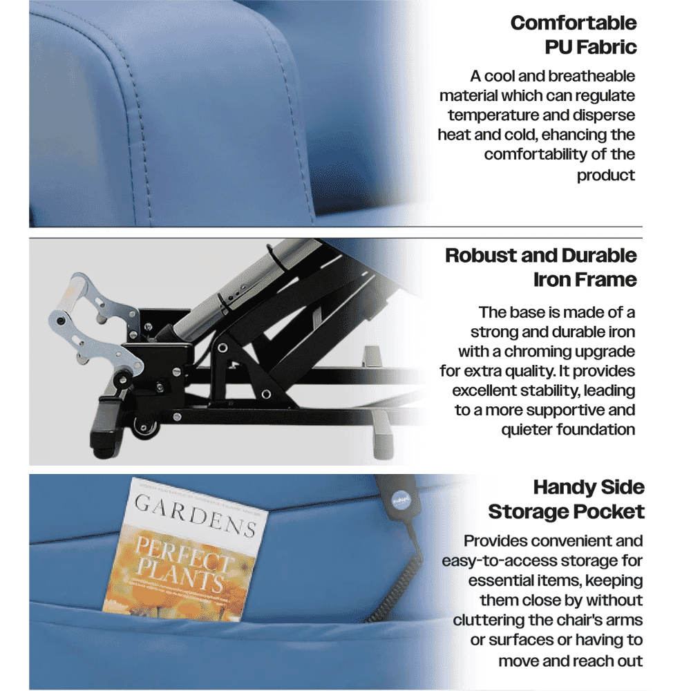 barrowfield dual motor riser recliner chair features