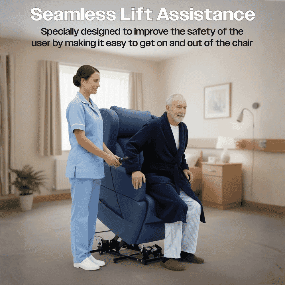 barrowfield dual motor riser recliner chair standing