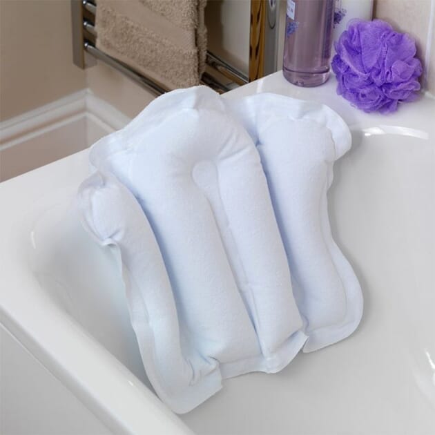 Simple White Bath Pillow, Full Body Bath Pillow, Anti-slip Pvc