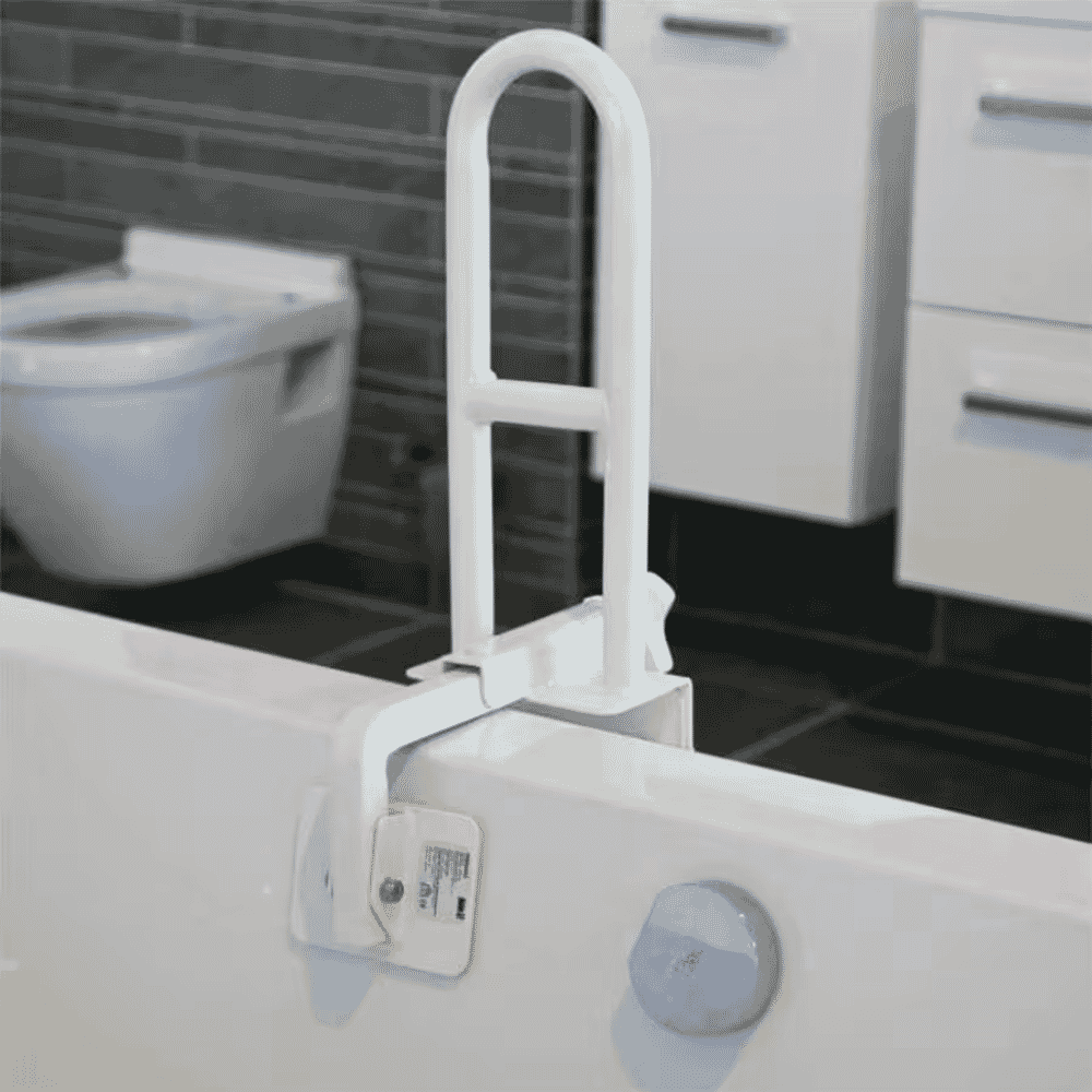 bath safety grab rail on bath