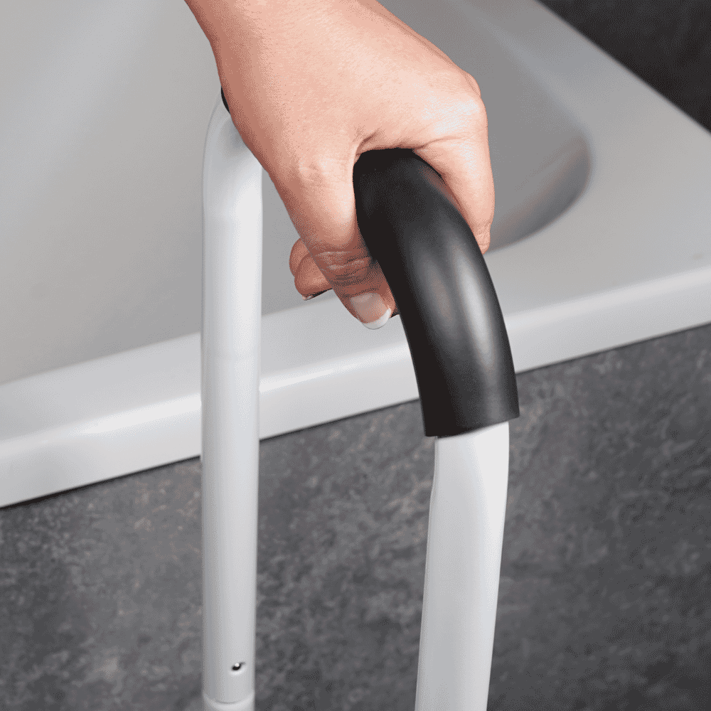 bath step stool with handrail soft handle