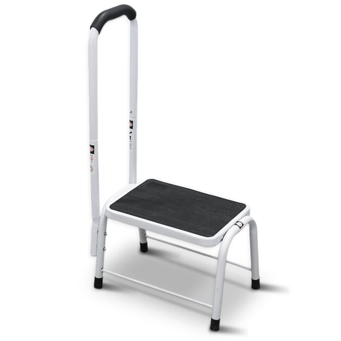 bath step stool with handrail