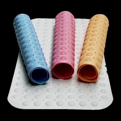 Rubber Bath Mat Pink 36x96cm from Essential Aids