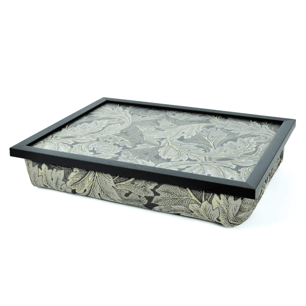 bean bag lap tray acanthus william morris black frame