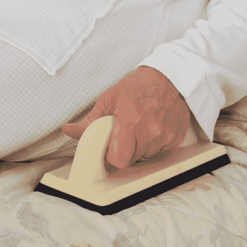 bed blocks in use close up