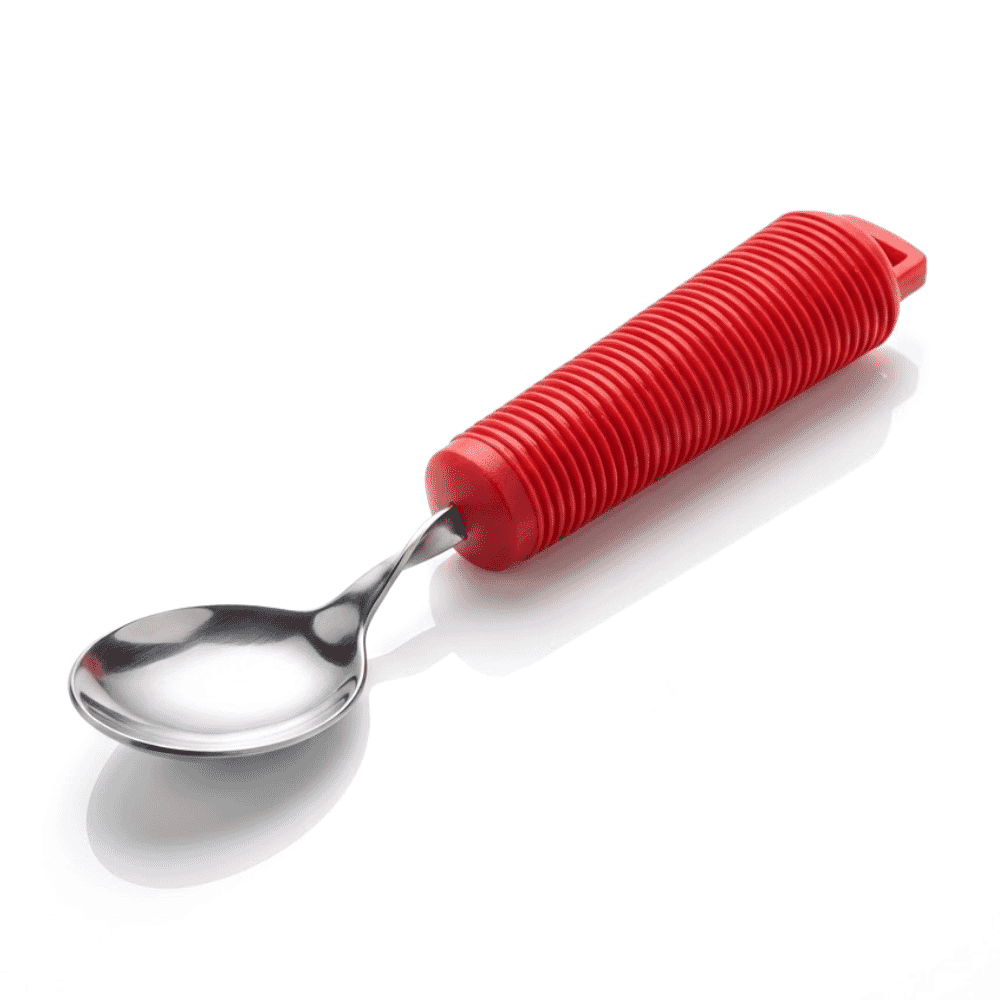 bendable soup spoon red