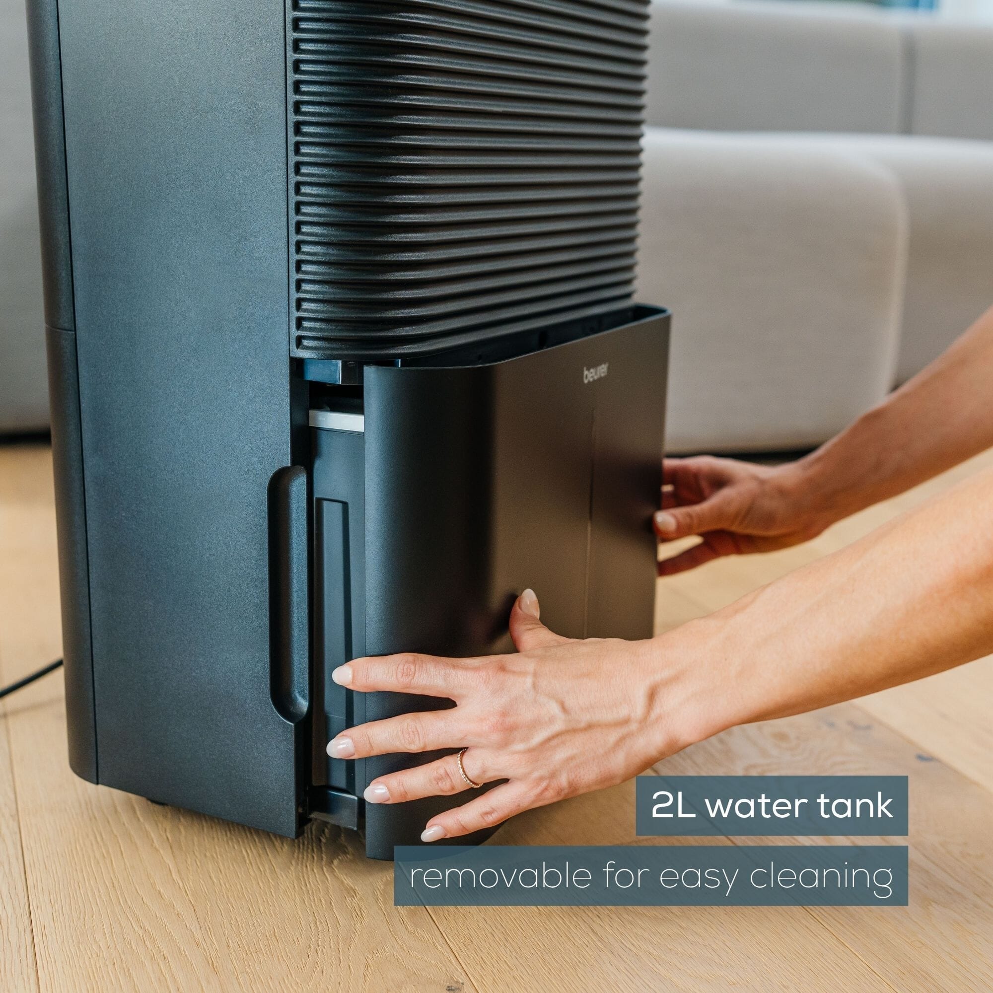 beurer 12l smart monitor dehumidifier 2l tank