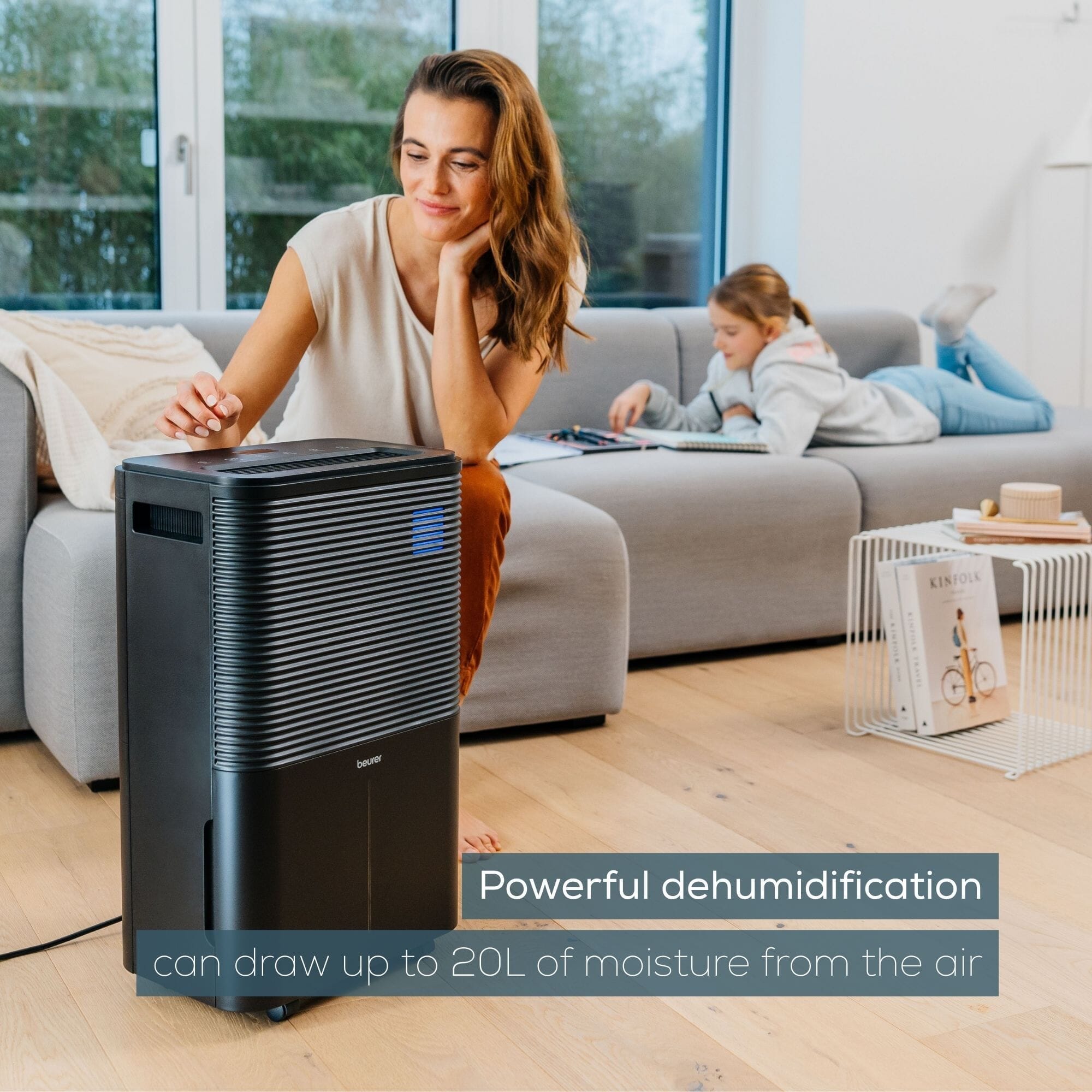 beurer 20l smart monitor dehumidifier powerful