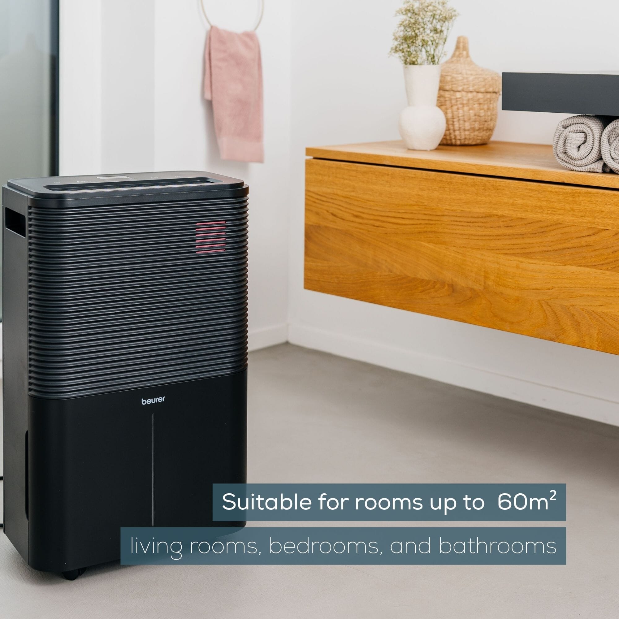 beurer 20l smart monitor dehumidifier up to 60m squared